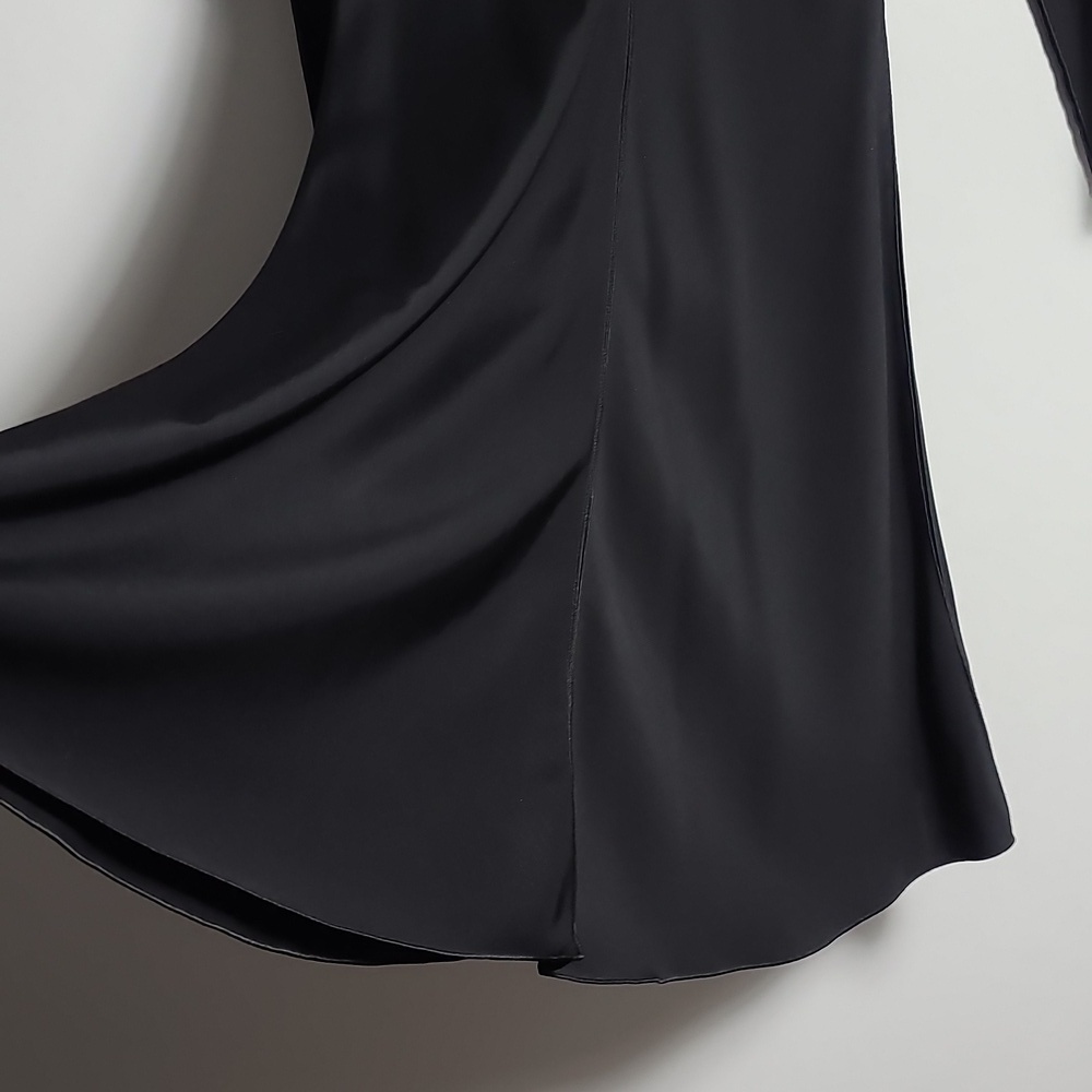 GIORGIO ARMANI Black Long Sleeve Sheath Dress Scooo Neck Knee-Length Size 40 US4 - Picture 5 of 16